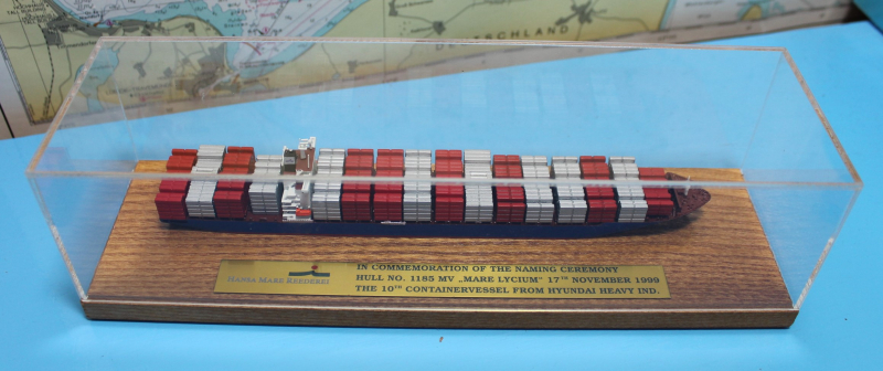 Containerschiff "Mare Lycium" Taufe 17.11.1999 Hansa Mare Reederei (1 St.) D 2000 Modellbau Conrad 10473-1
